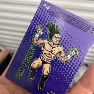 WWE CM Punk trading card sticker.